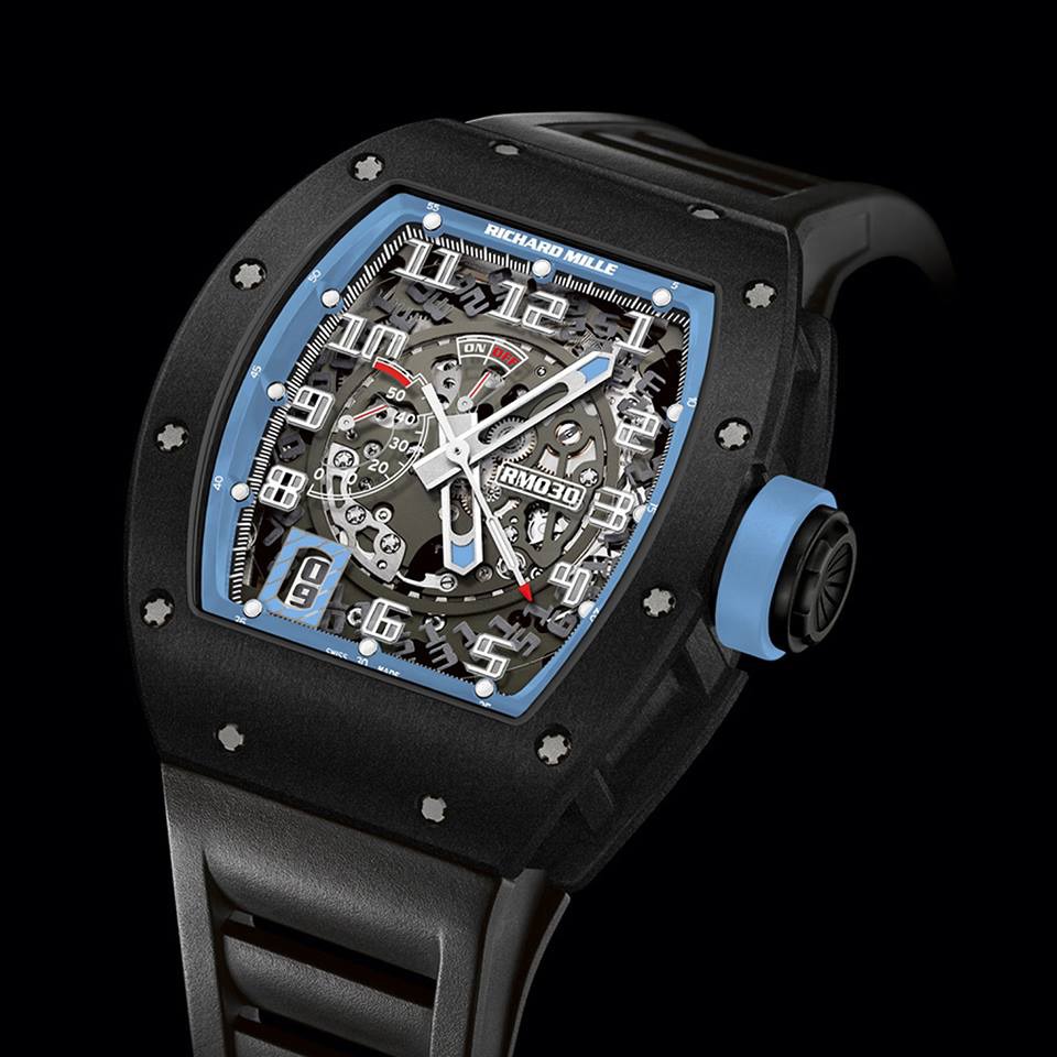 Replica Richard Mille RM 030 Watch RM 030 Argentina Black DLC Titanium